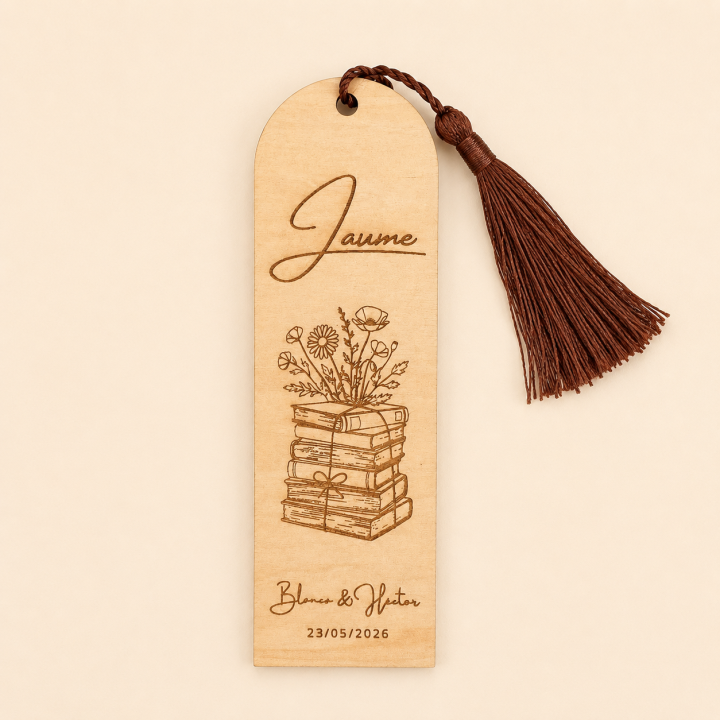 Marcapáginas Personalizados (Madera y Papel Premium)