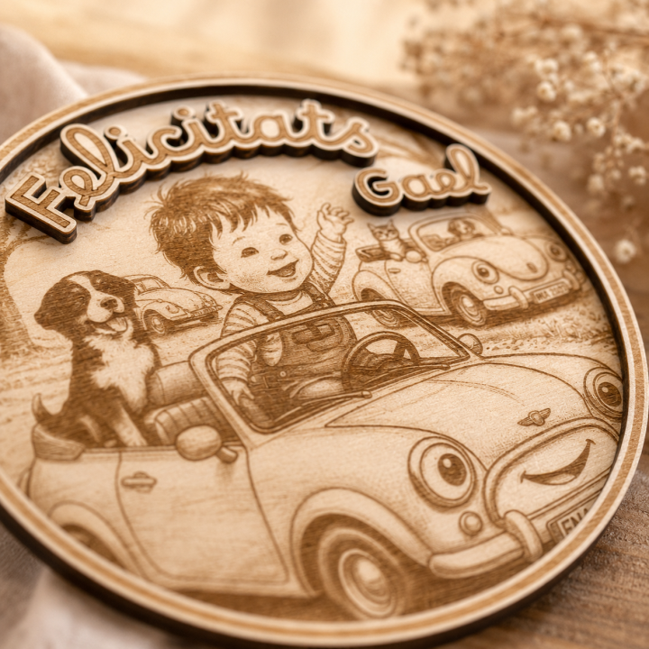 Topper Decorativo Personalizado 2 en 1