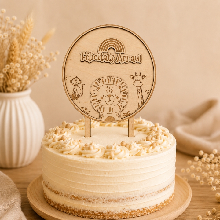 Topper Decorativo Personalizado 2 en 1