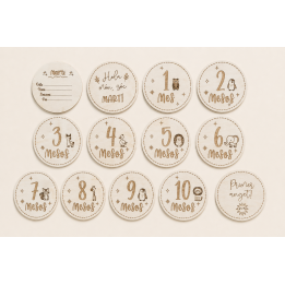 Placas de Cumplemeses Personalizadas para Bebé