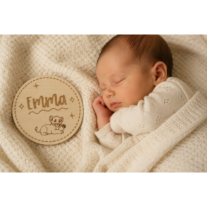 Placas de Cumplemeses Personalizadas para Bebé