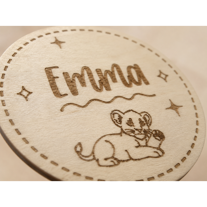 Placas de Cumplemeses Personalizadas para Bebé