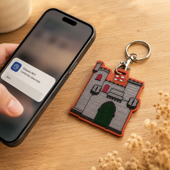 Llavero Castell de Festes con NFC