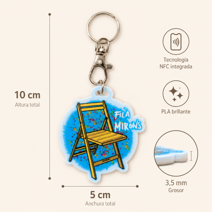 Llavero Filà Mirons con NFC